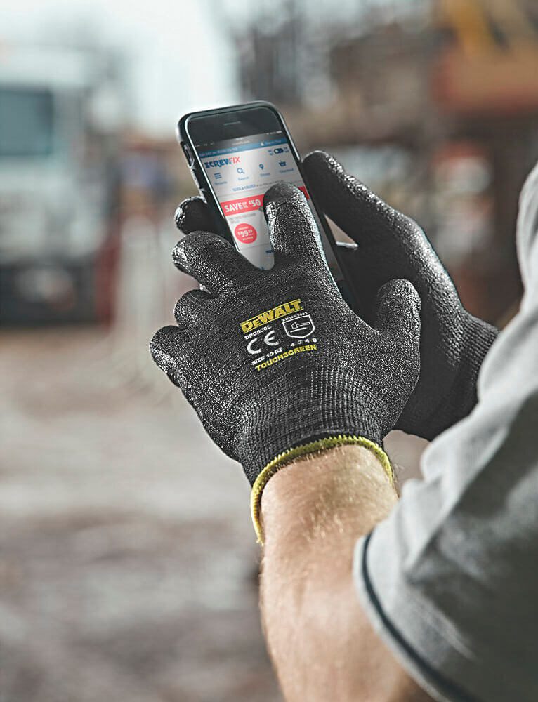 Рукавички універсальні з чутливістю до сенсорного екрану DeWALT DPG800L - Зображення 3