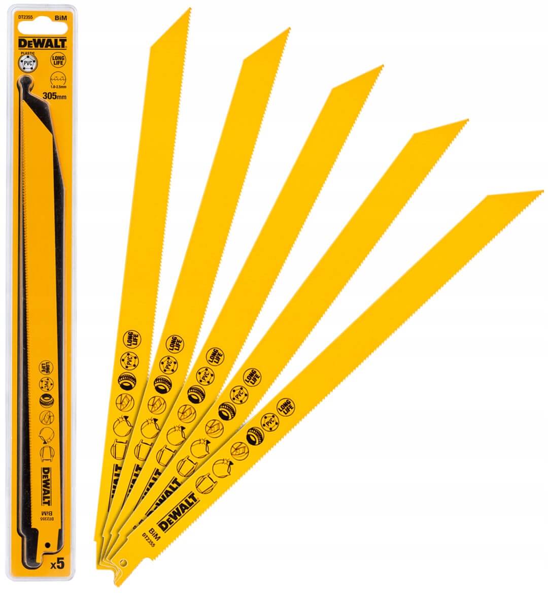 Полотно пильне біметалічне DeWALT DT2355 - Зображення 3