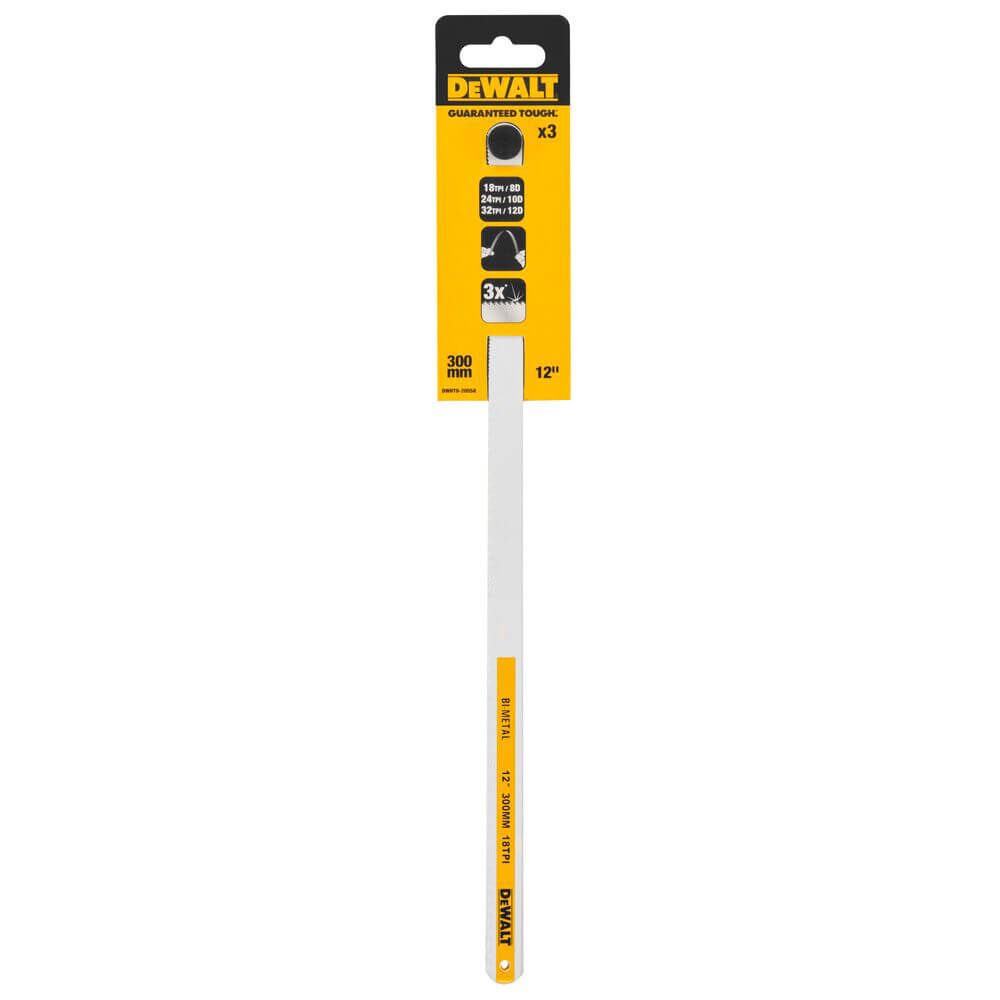 Набір полотен по металу Bi-Metal 300 мм, 3 шт DeWALT DWHT0-20558 - Зображення 3