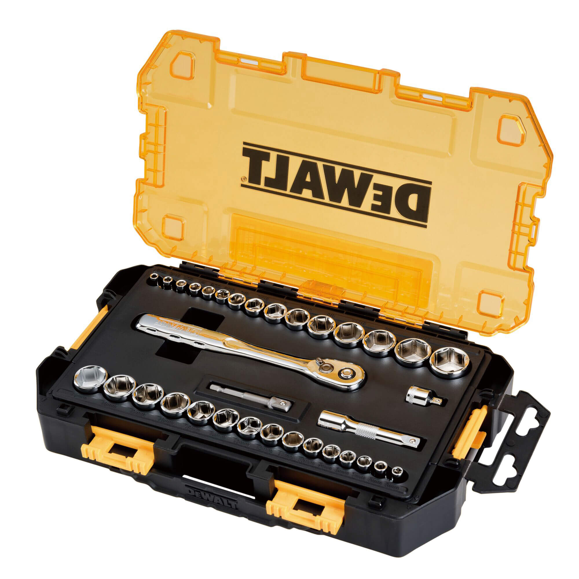 Набір головок 1/4, 3/8, 34 предмети DeWALT DWMT45034-0 - Зображення 2