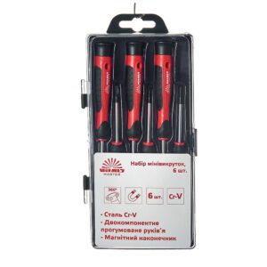 Набір міні-викруток Vitals Master, 6 шт.